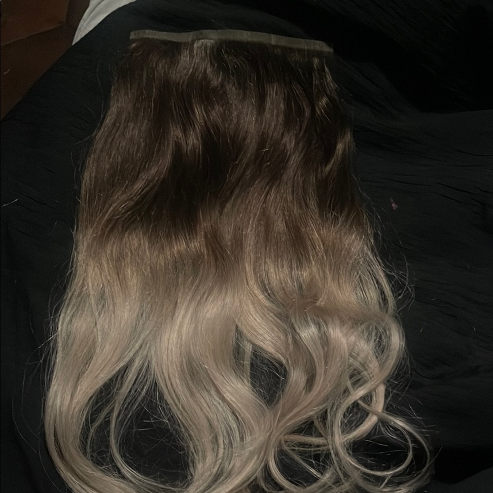 Brown to Blonde Ombre Clip-In Hair Extension - Soft Waves